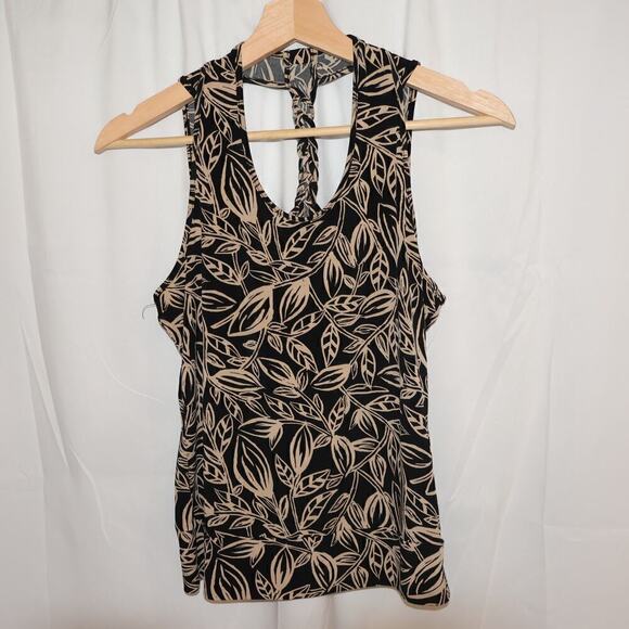 George Layering Top Size Medium Sleeveless Braided Back Stretch Band Bottom - Picture 1 of 13